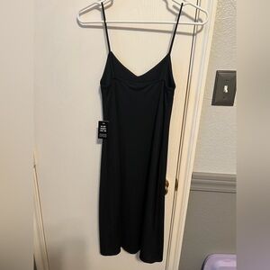 Express Black Spaghetti Strap Midi Dress